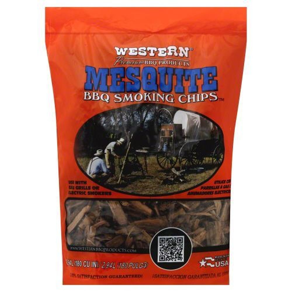Western Mesquite BBQ Smoking Chips, 2.25 Pound -- 6 per case