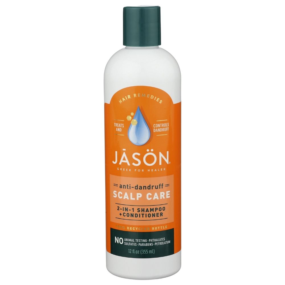 Jason Anti-Dandruff Scalp Care 2 in 1 Shampoo Plus Conditioner, 12 Ounce