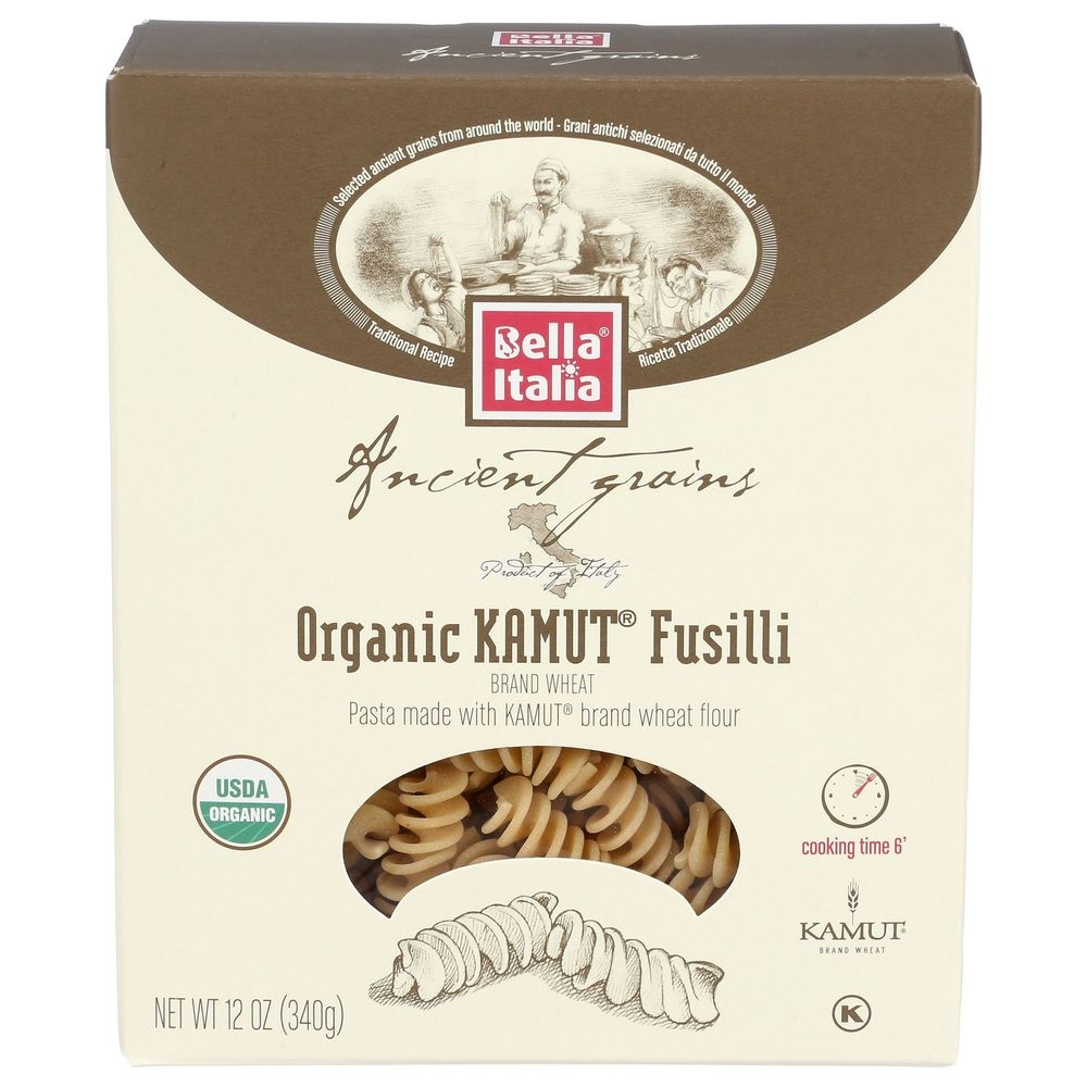 Bella Italia Organic Kamut Fusilli Pasta, 12 Ounce -- 6 per case