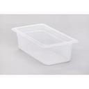 Translucent 1/3 Size 6 15/16 Inc X 12 3/4 Inc 4 Inc Deep Food Pan -- 6 per case