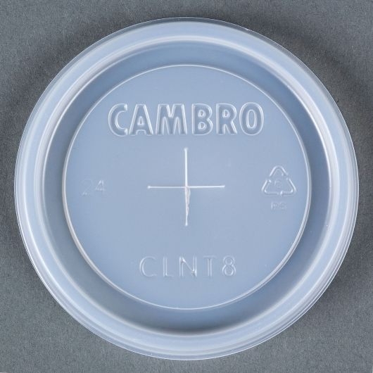 Translucent Cambro CamLids Disposable Lid Only for NT8 Newport Tumbler -- 1000 per case.