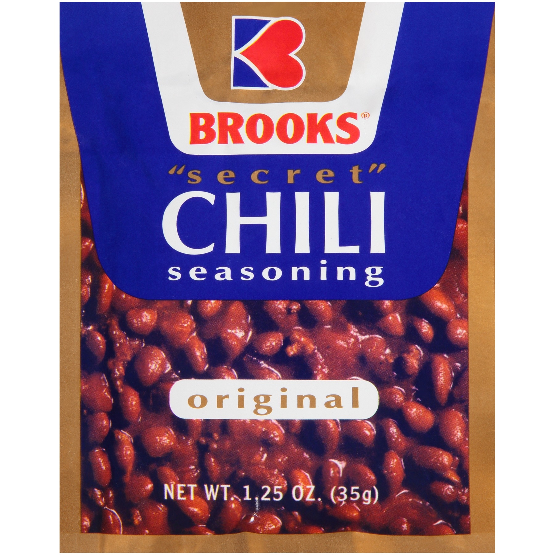 Brooks Original Secret Chili Seasoning, 1.25 Ounce -- 24 per case.