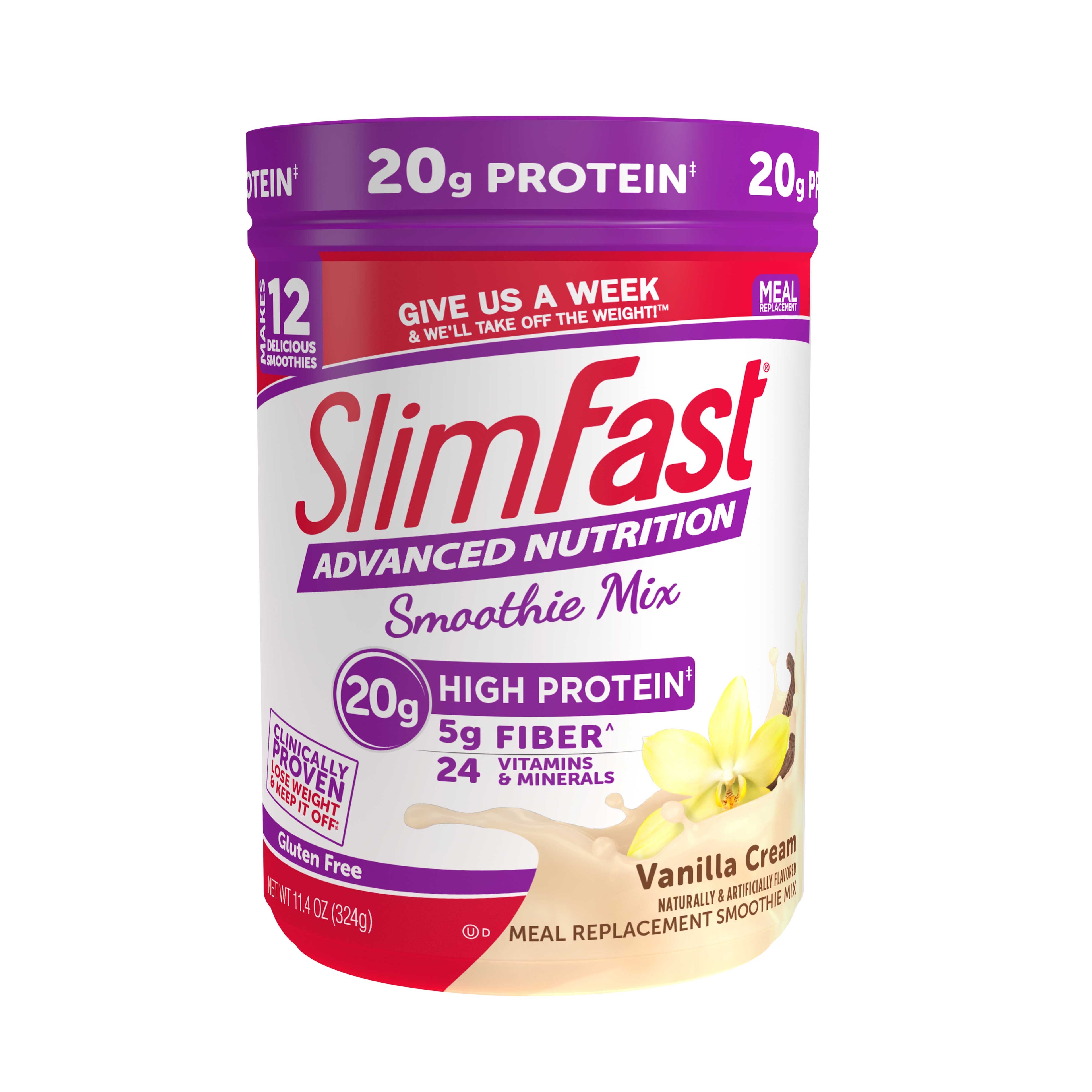Slimfast Advanced French Vanilla Smoothie, 11.4 Fluid Ounce -- 2 per case