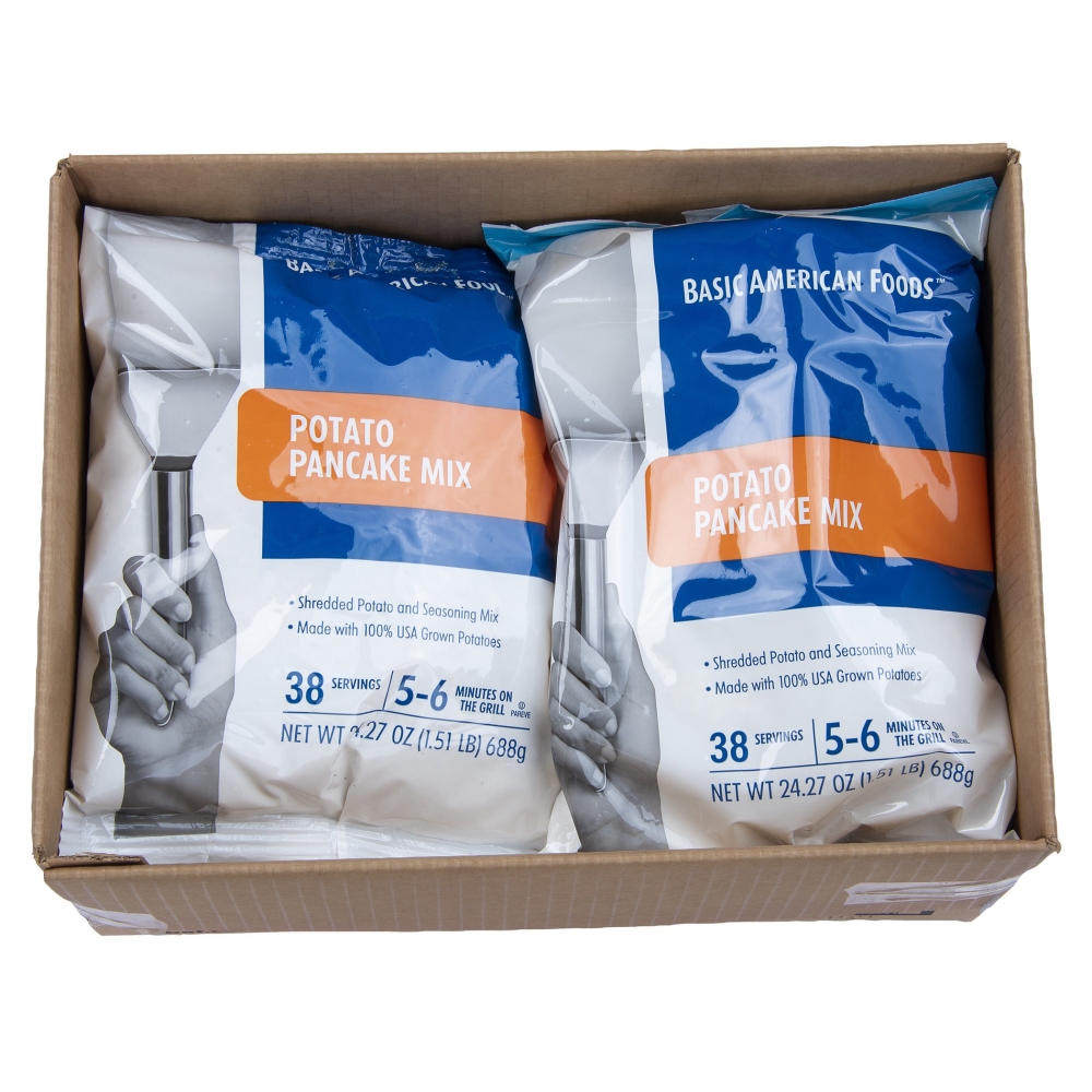 Basic American Foods Golden Grill Potato Pancake Mix, 24.27 ounce -- 6 per case