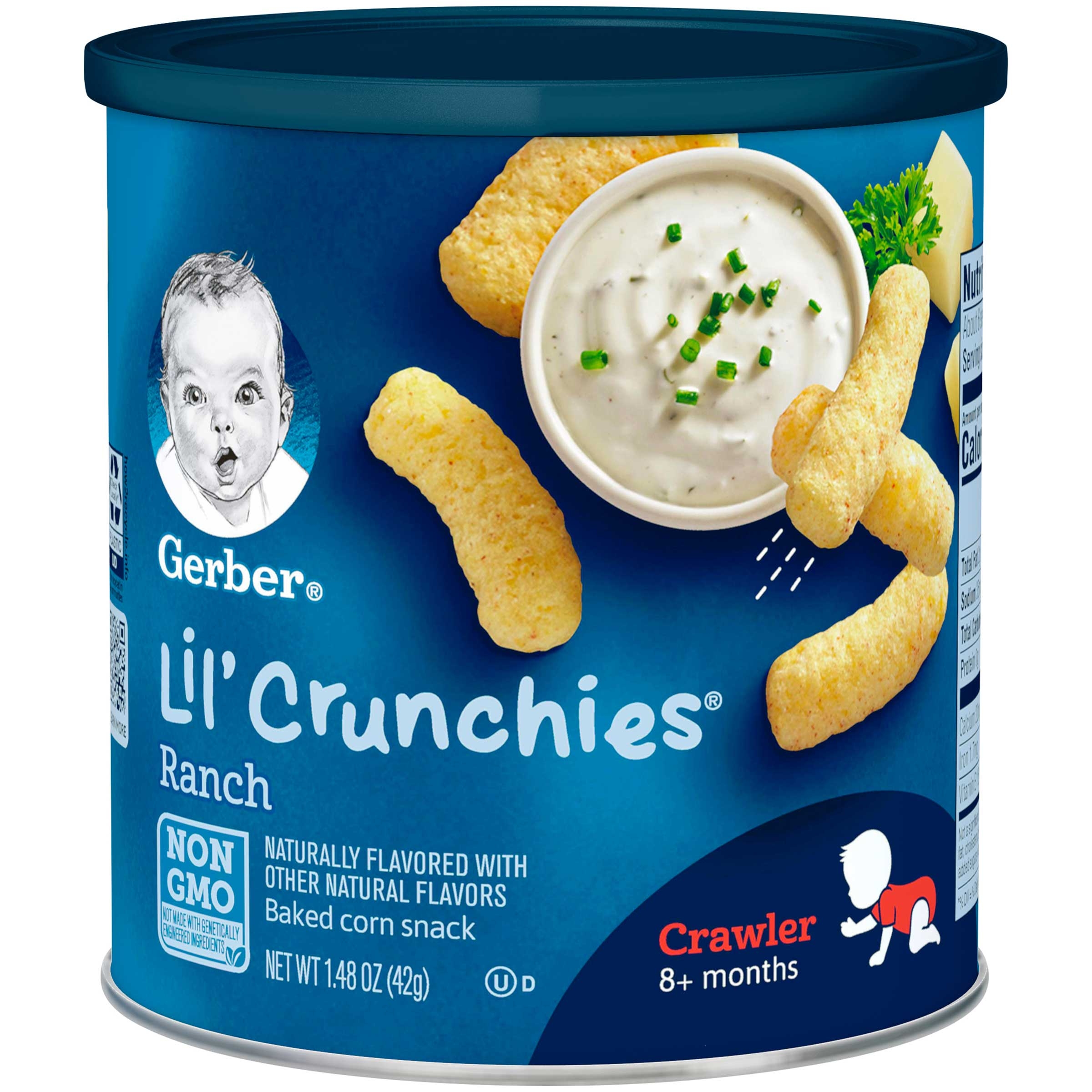 Gerber Lil Crunchies Baked Corn Snack, 1.48 Ounce -- 6 per case
