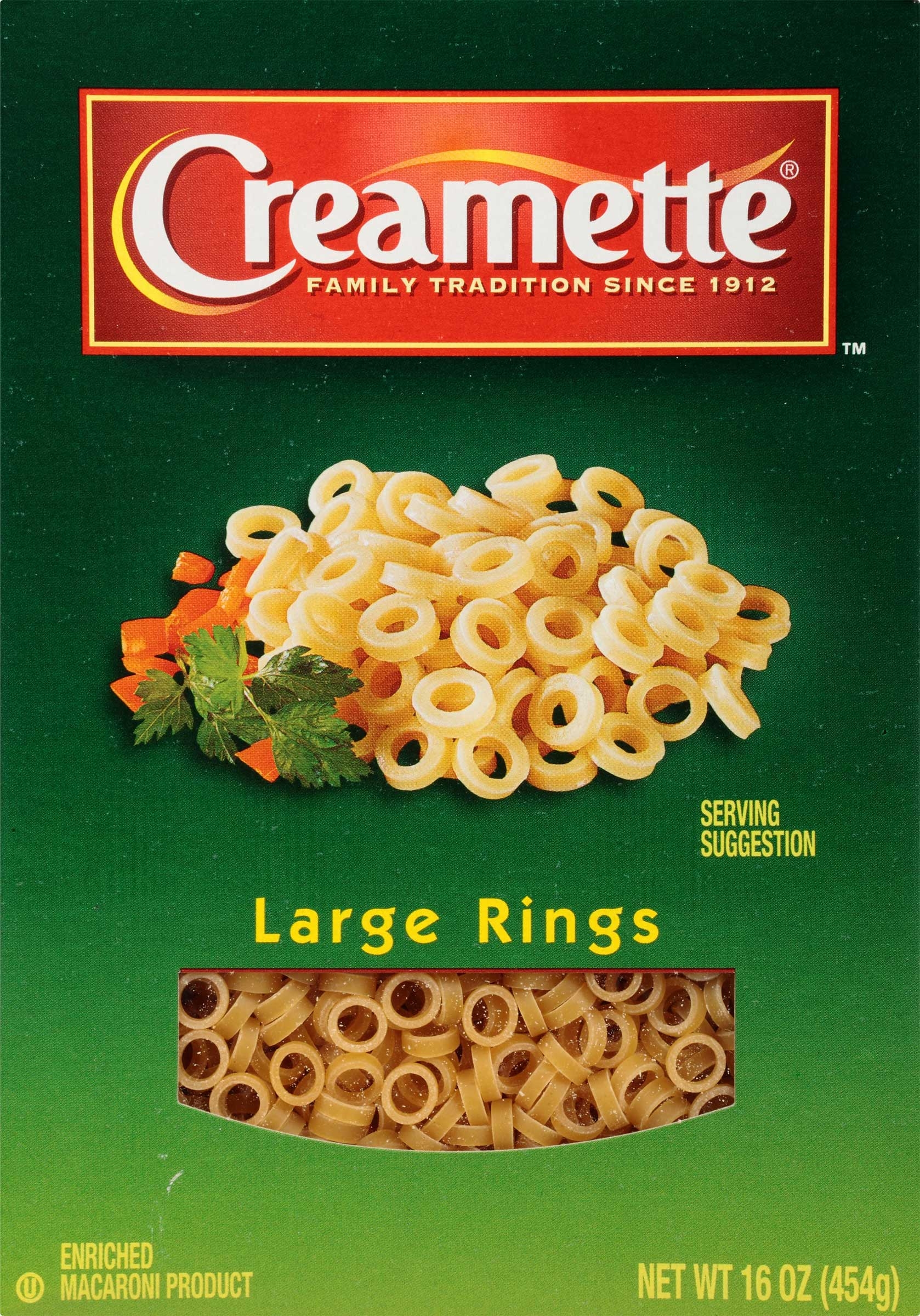 Creamette Large Ring Pasta, 16 Ounce -- 12 per case.