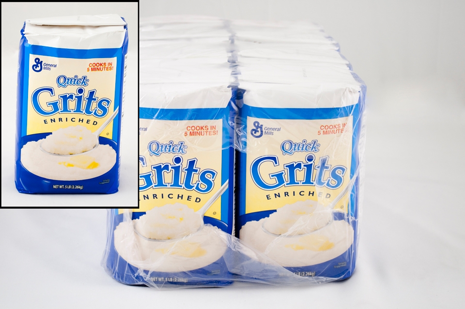 General Mills White Corn Quick Grits, 5 Pound -- 8 per case.
