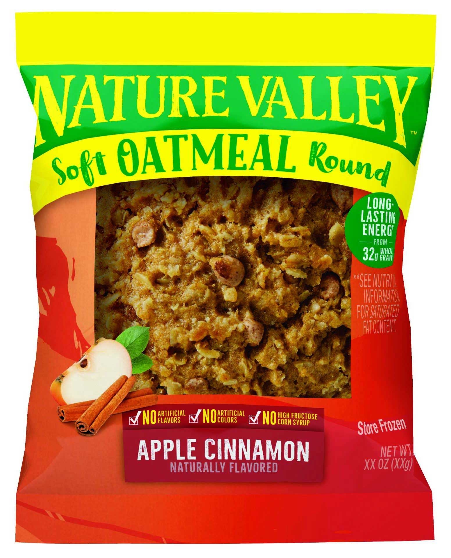 Nature Valley Apple Cinnamon Soft Oatmeal Round, 2.32 Ounce -- 72 per case