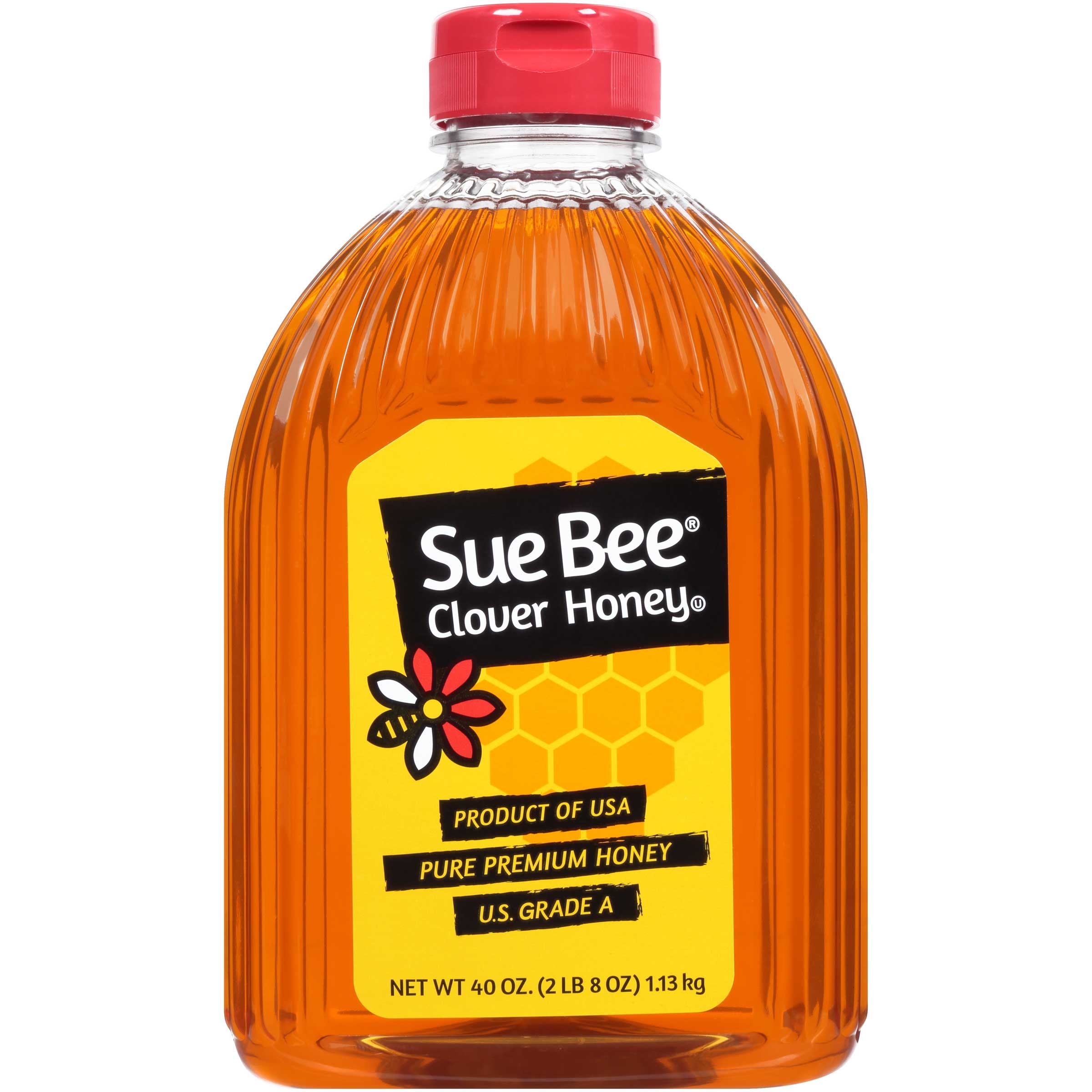 Sue Bee White Honey in Plastic, 2.5 Pound -- 6 Case