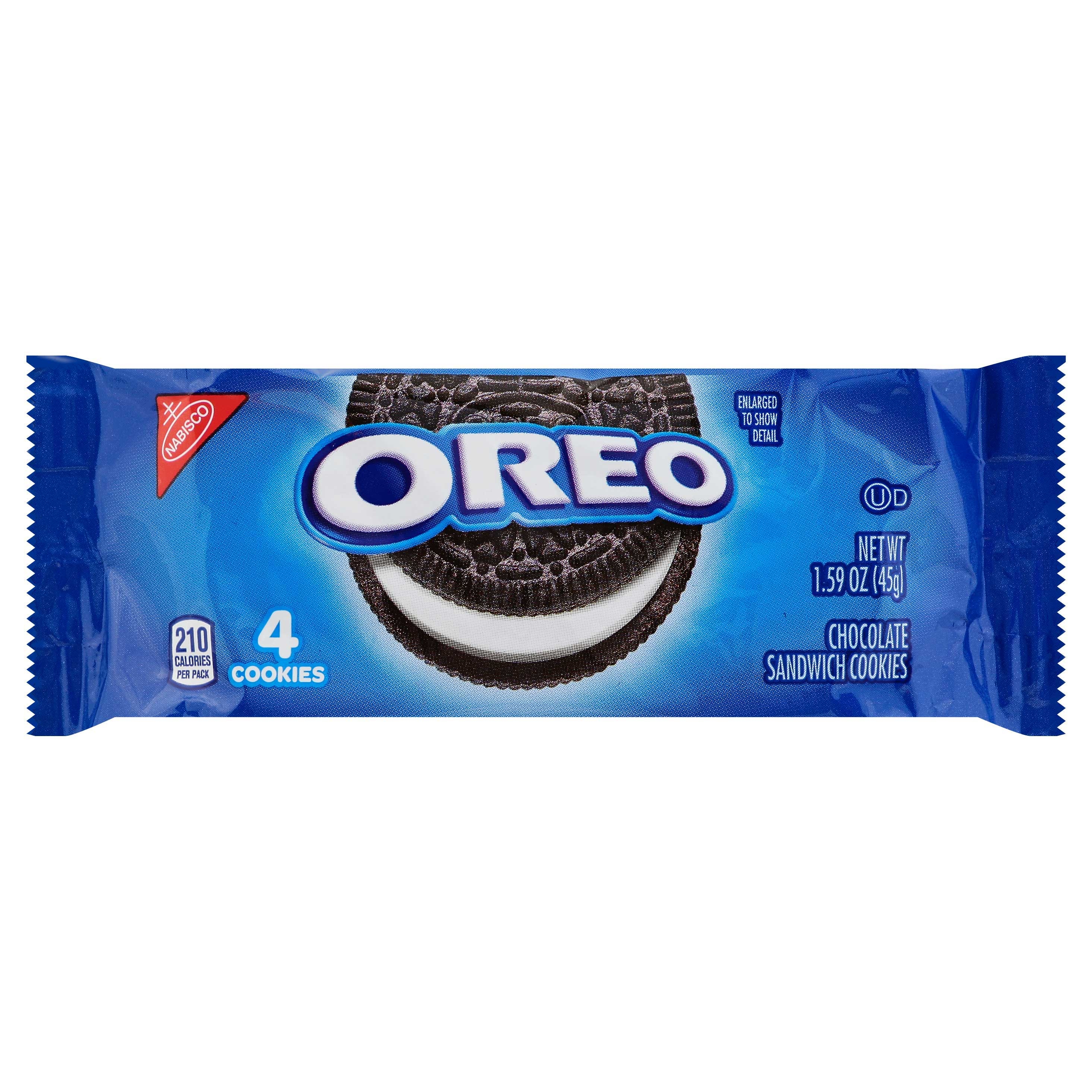 Oreo Chocolate Sandwich Cookies - Sleeve Pack, 1.59 Ounce -- 120 per case.