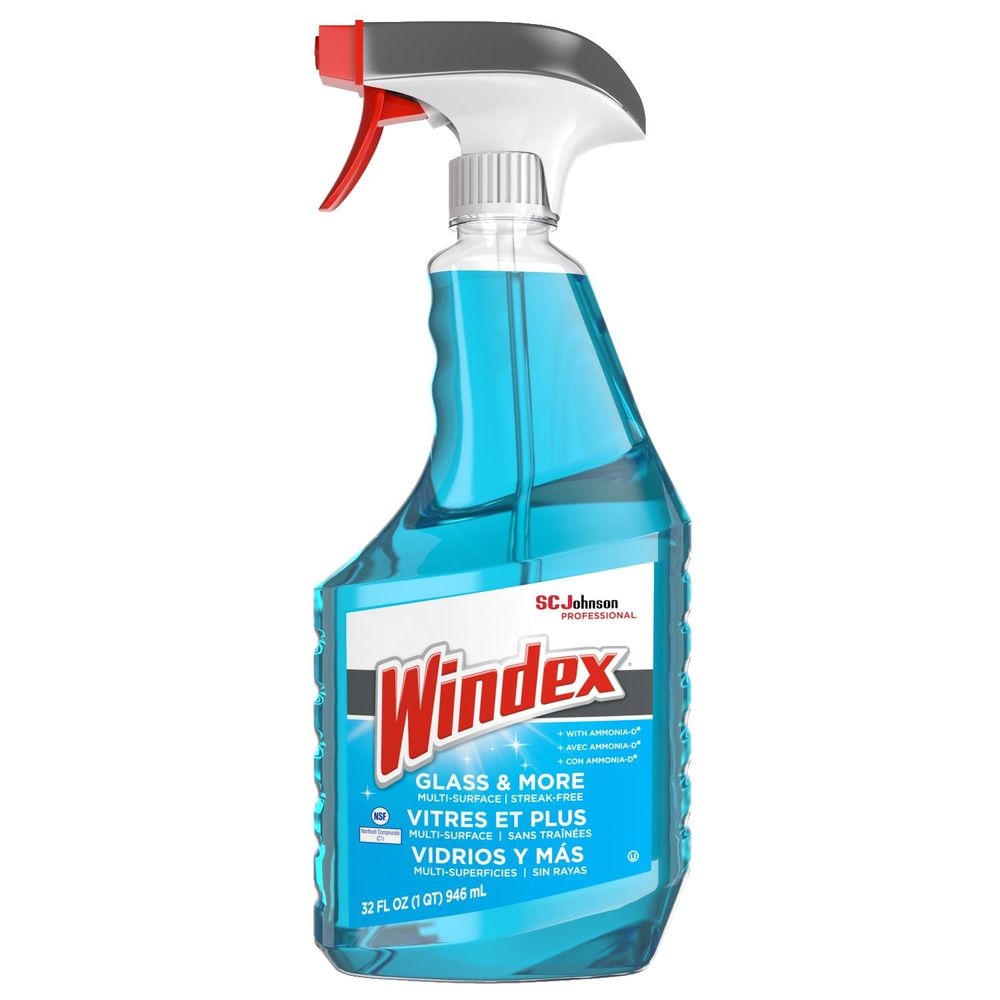 Windex Liquid Glass Cleaner, 32 Ounce Trigger Bottle -- 8 per case