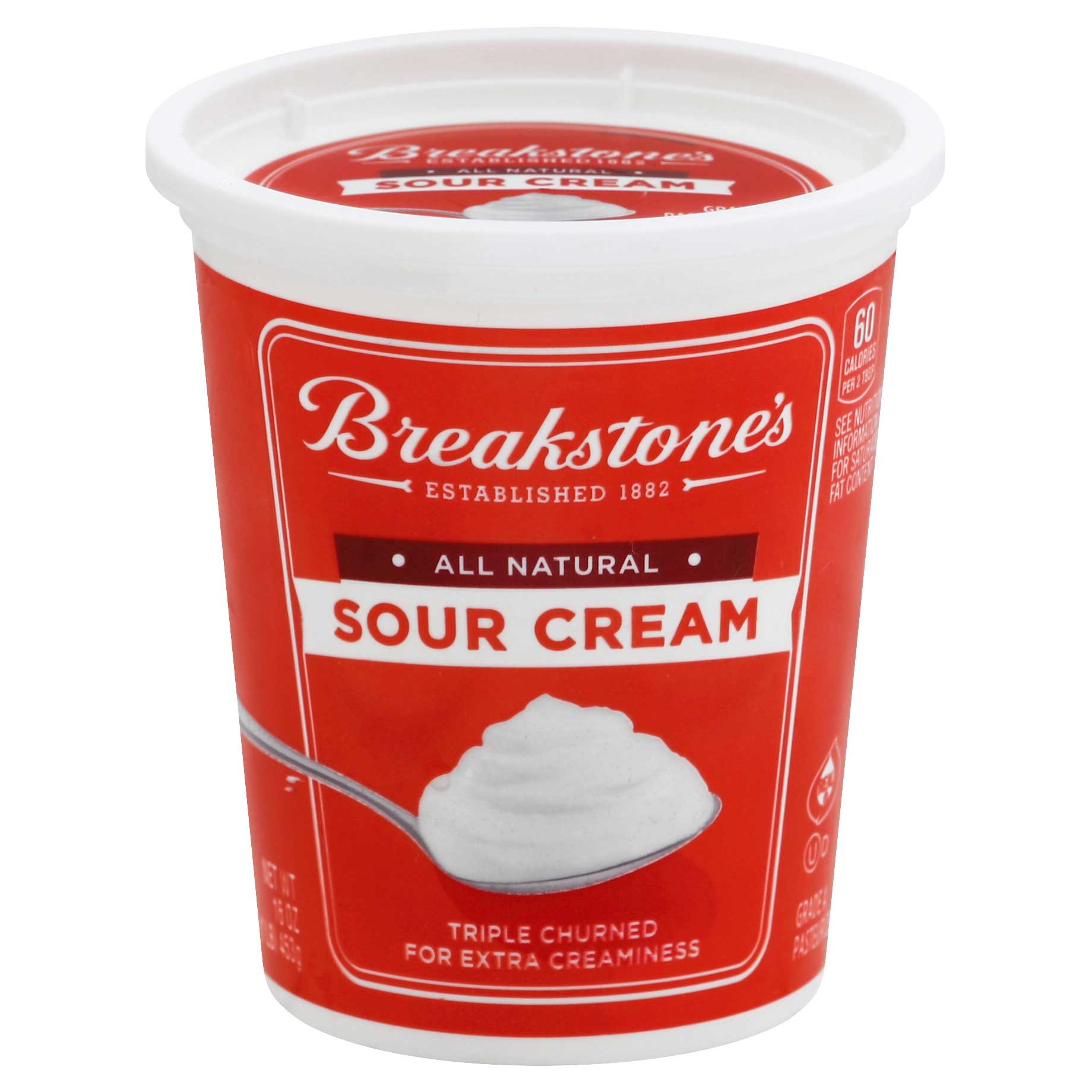 Breakstone's All Natural Sour Cream, 16 ounce -- 12 per case