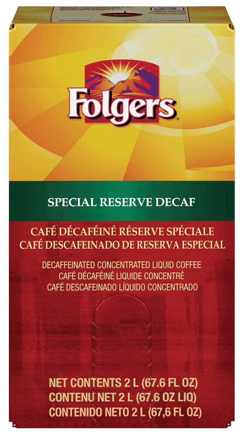 Folgers Special Reserve Decaffeinated Coffee, 2 Liter -- 2 per case.