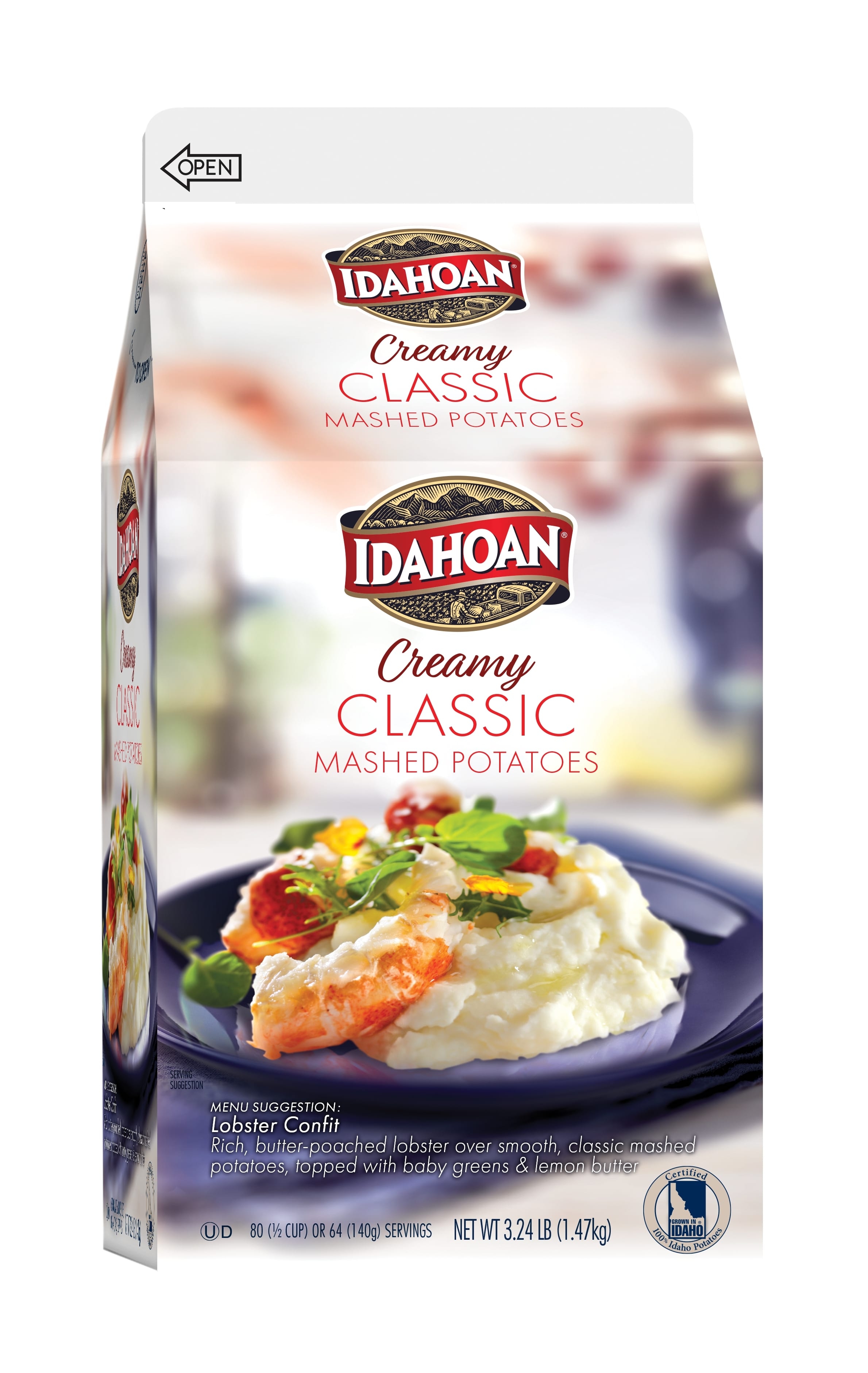 Idahoan Real Mashed Potatoes, 3.24 Pound -- 6 per case.