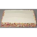 Love and Quiches 1/4 Sheet Special Occasion White Cake, 2.5 pound