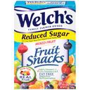 Welchs Reduced Sugar Mixed Fruit Snacks, 8 count per pack -- 8 per case.