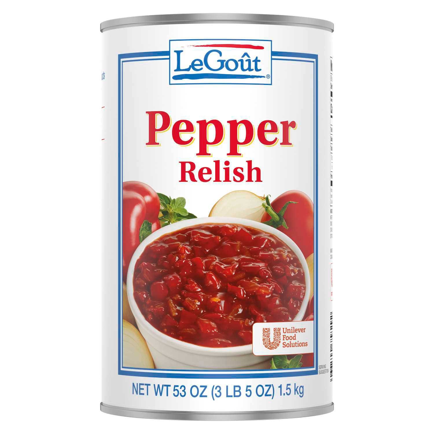 LeGout Pepper Relish Can, 3 pound -- 6 per case