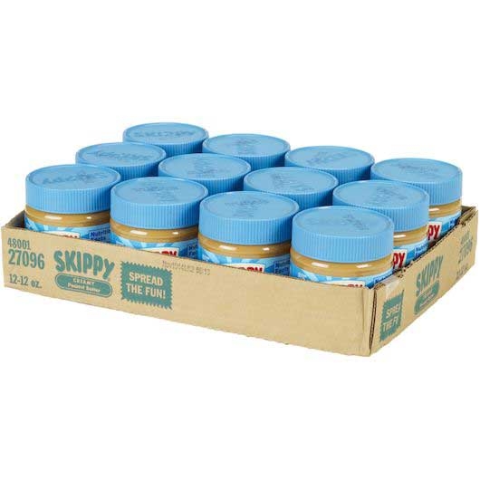 Skippy Creamy Peanut Butter, 12 Ounce -- 12 per case