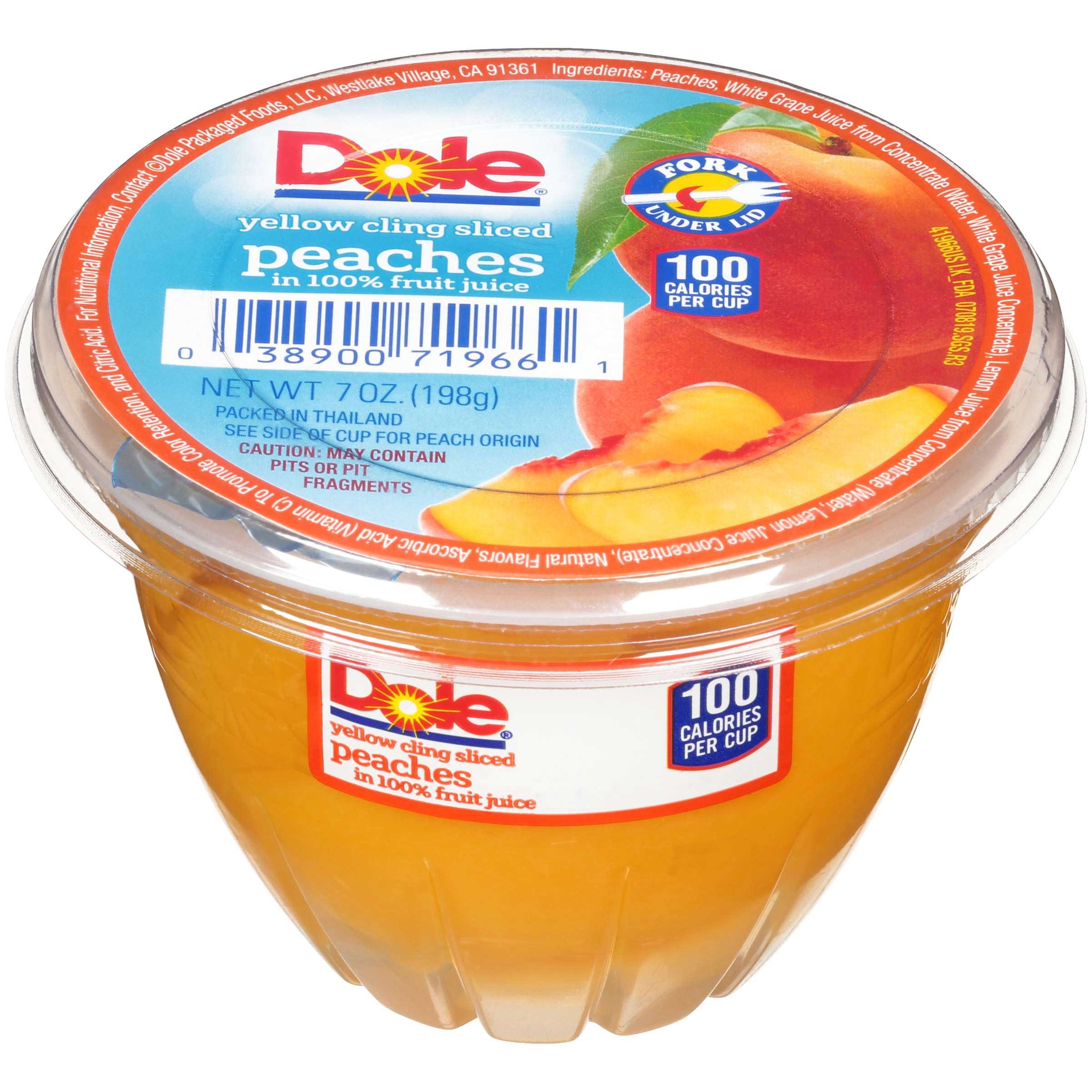 Dole Peach Sliced In Light Syrup, 7 Ounce -- 12 Case