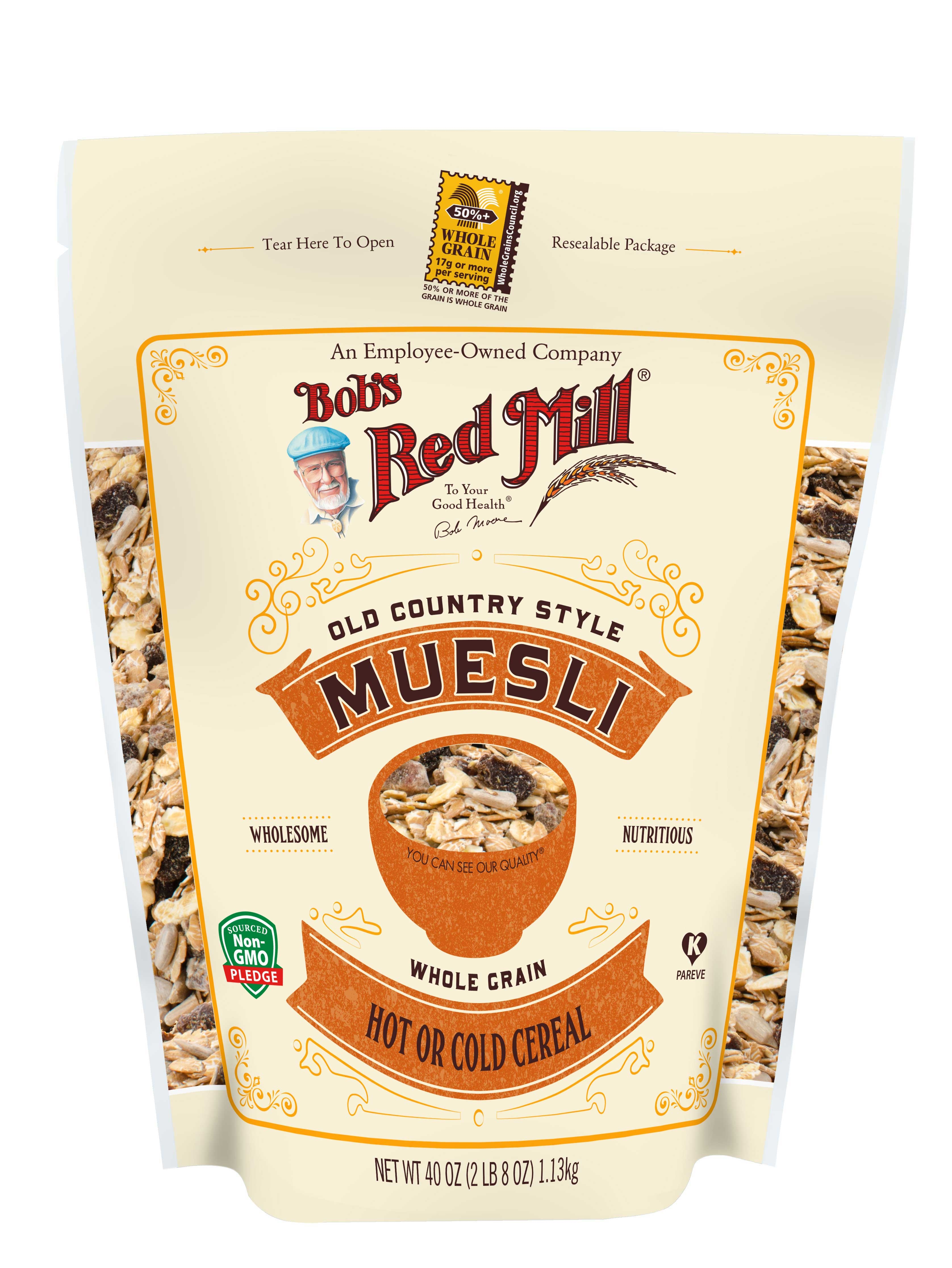 Bobs Red Mill Old Country Style Muesli, 40 Ounce -- 4 per case.