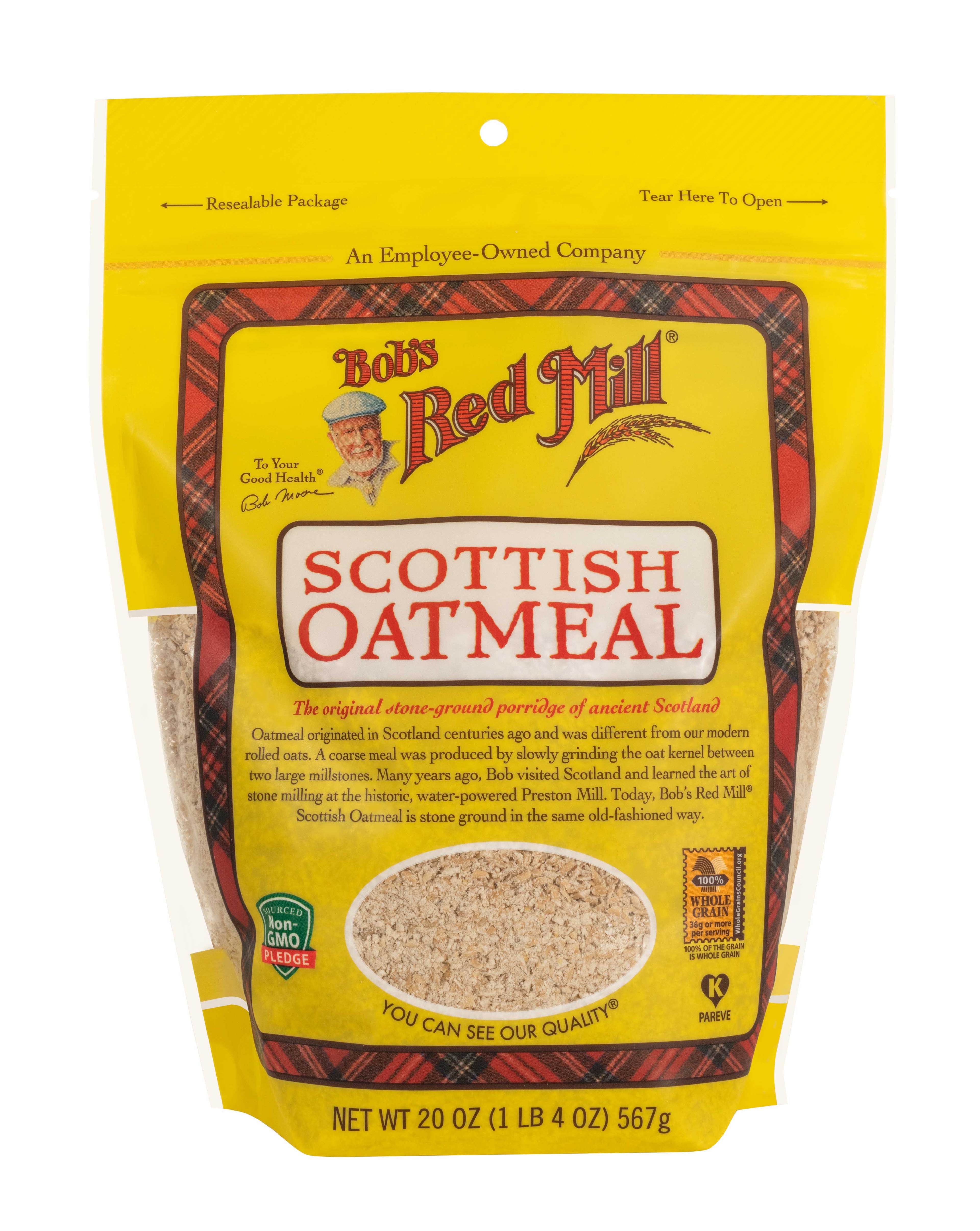 Bobs Red Mill Scottish Oatmeal, 20 Ounce -- 4 per case.