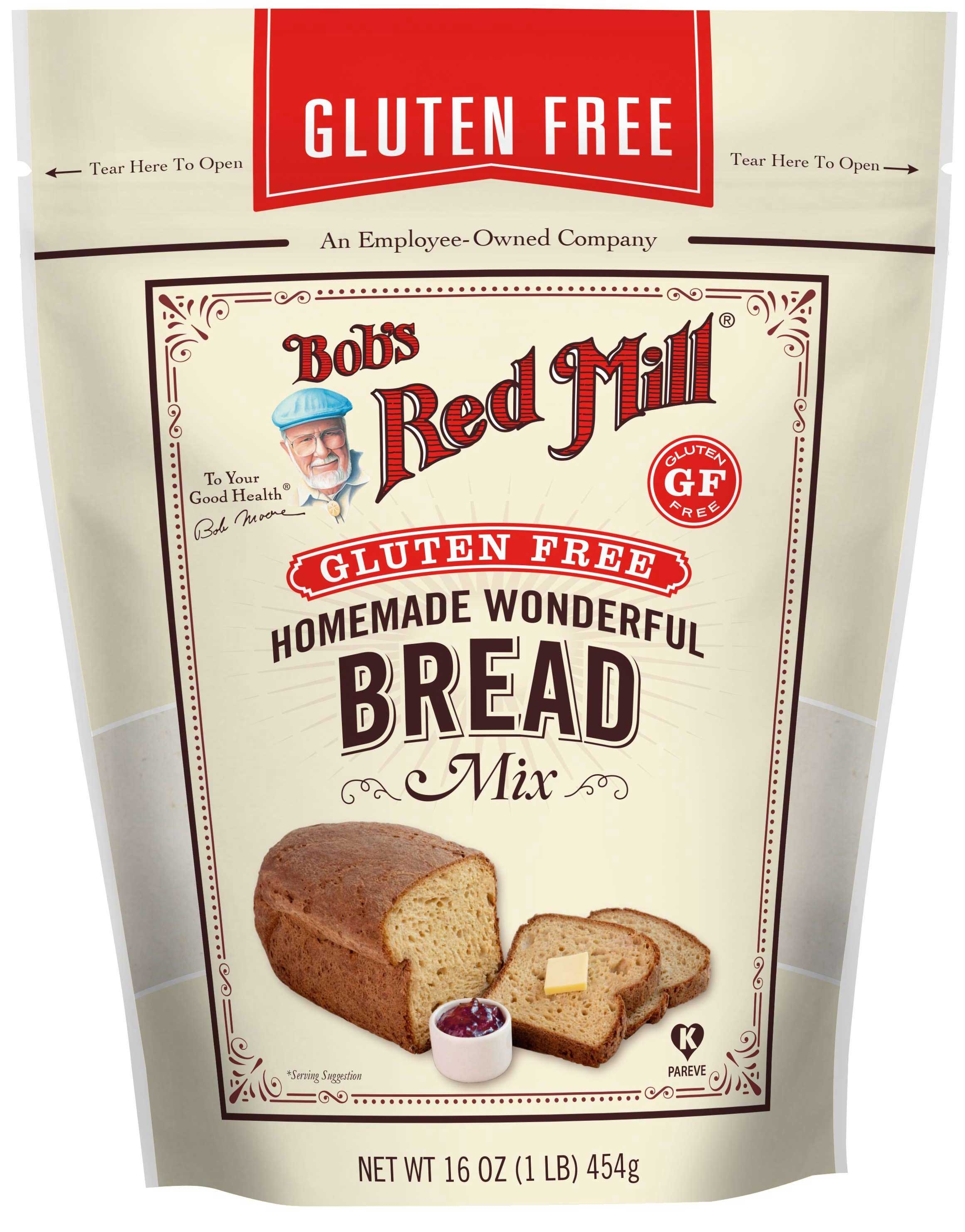 Bobs Red Mill Gluten Free Homemade Wonderful Bread Mix, 16 Ounce -- 4 per case