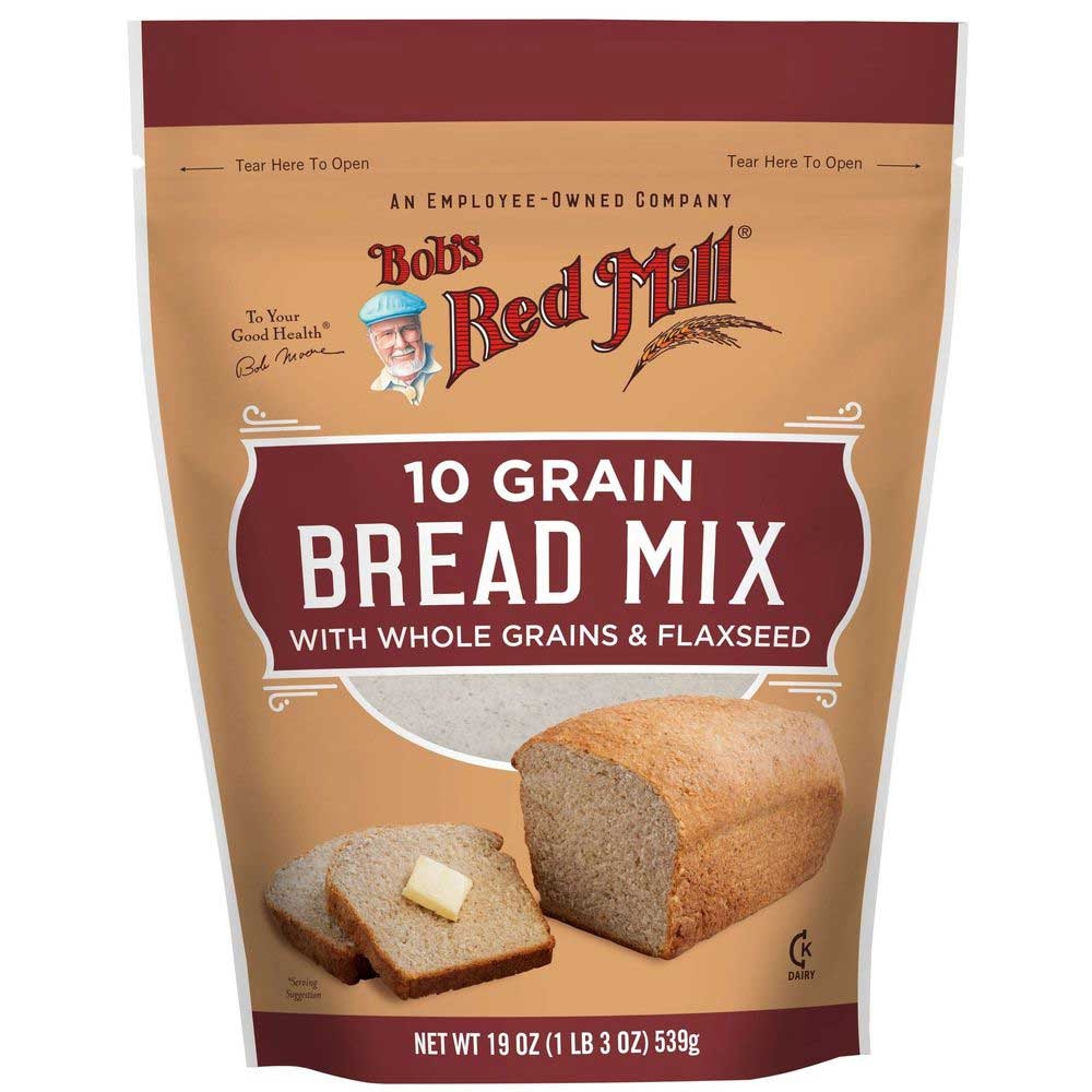 Bobs Red Mill 10 Grain Bread Mix, 19 Ounce Pouch -- 4 per case.