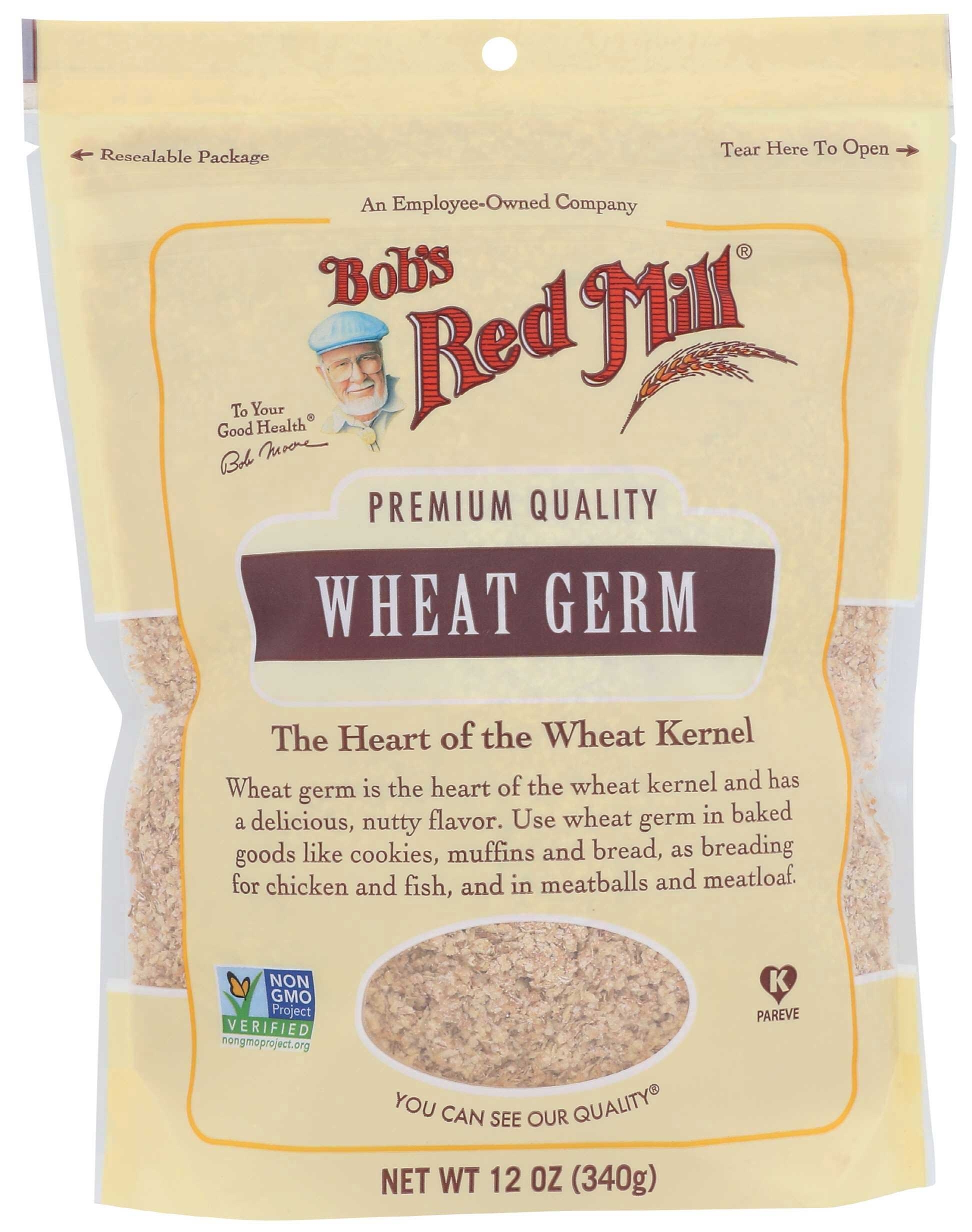 Bobs Red Mill Wheat Germ, 12 Ounce -- 4 per case