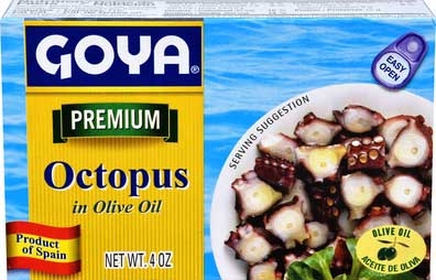 Goya Jumbo Squid/Octopus Style in Olive Oil, 4 Ounce -- 25 per case.