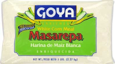 Goya Masarepa White Corn Meal, 5 Pound -- 6 per case.