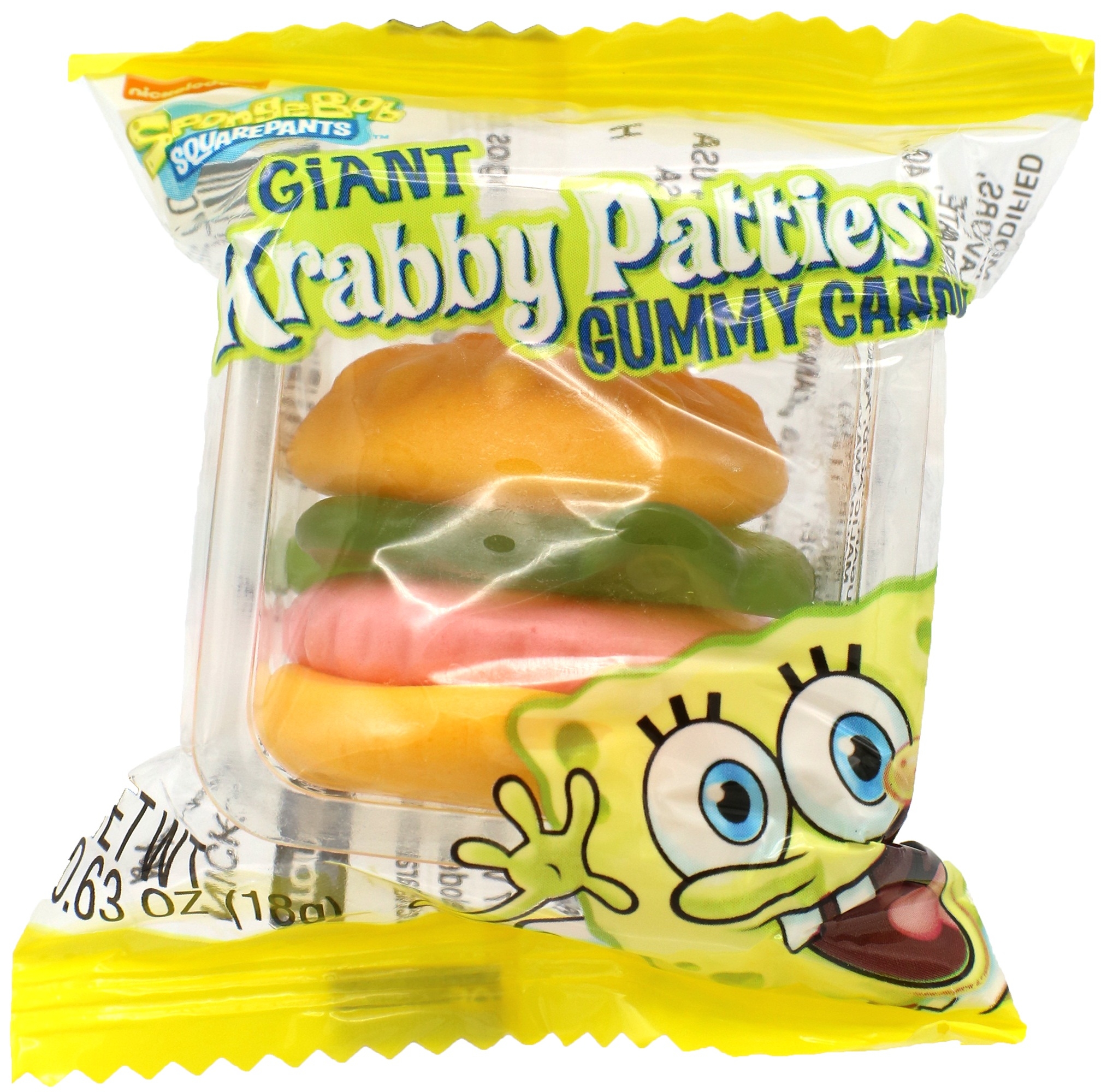 Frankford Original Giant Krabby Patty Gummy Candy, 0.63 Ounce -- 216 per case.