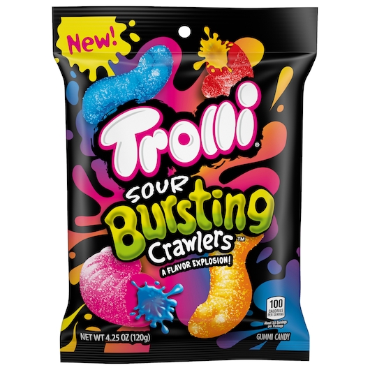 Trolli Bursting Crawlers Gummy Candy, 4.25 Ounce -- 12 per case