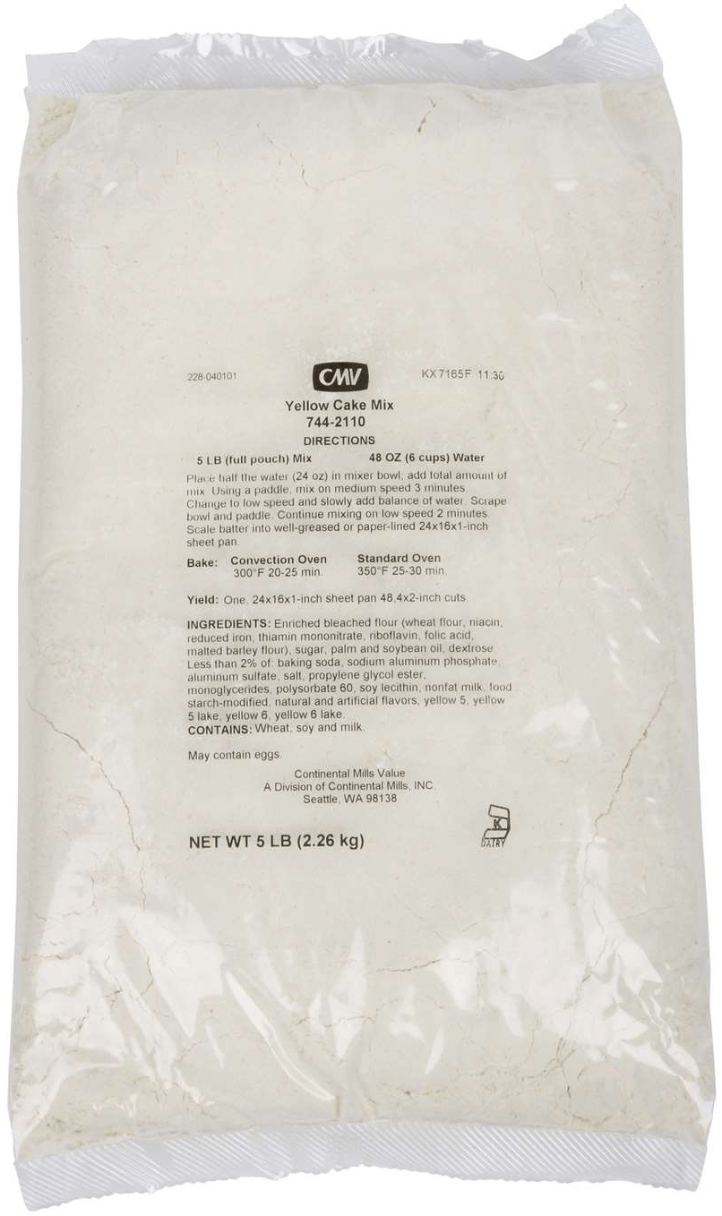 Continental Mills Yellow Cake Mix, 5 Pound -- 6 per case