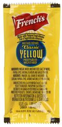 Frenchs Classic Yellow Prepared Mustard, 7 Gram Packet -- 500 per case