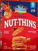 Blue Diamond Sriracha Almond Nut Thins Rice Cracker -- 6 per case