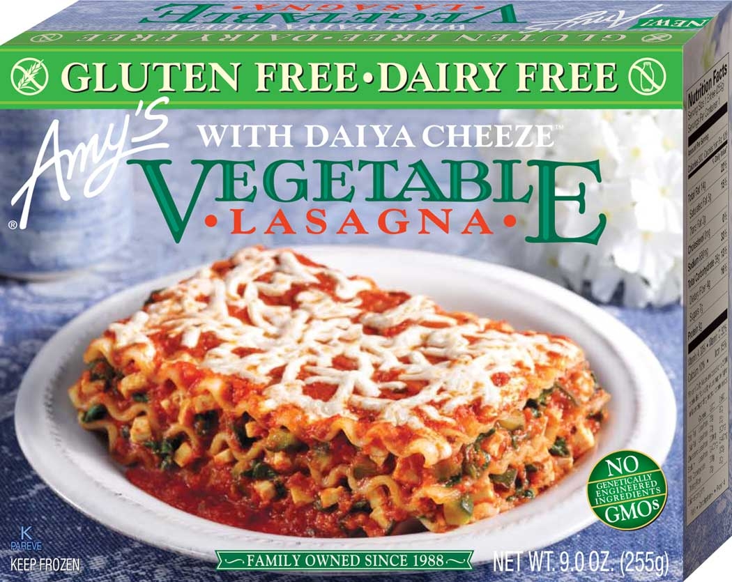 Amys Gluten Free Dairy Free Vegetable Lasagna, 9 Ounce -- 12 per case.