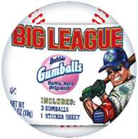 Big League Chew Baseball Gumballs, 0.53 ounce -- 24 per case