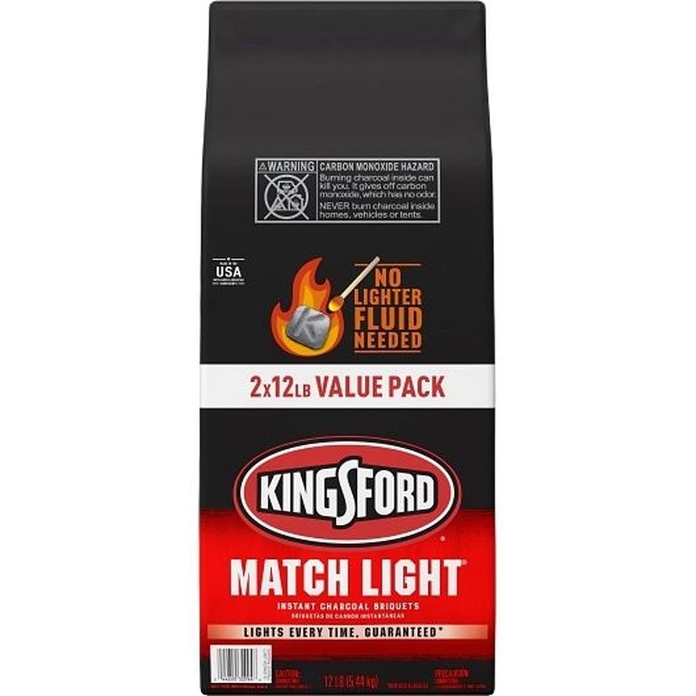 Kingsford Match Light Instant Charcoal Briquettes, 24 Pound