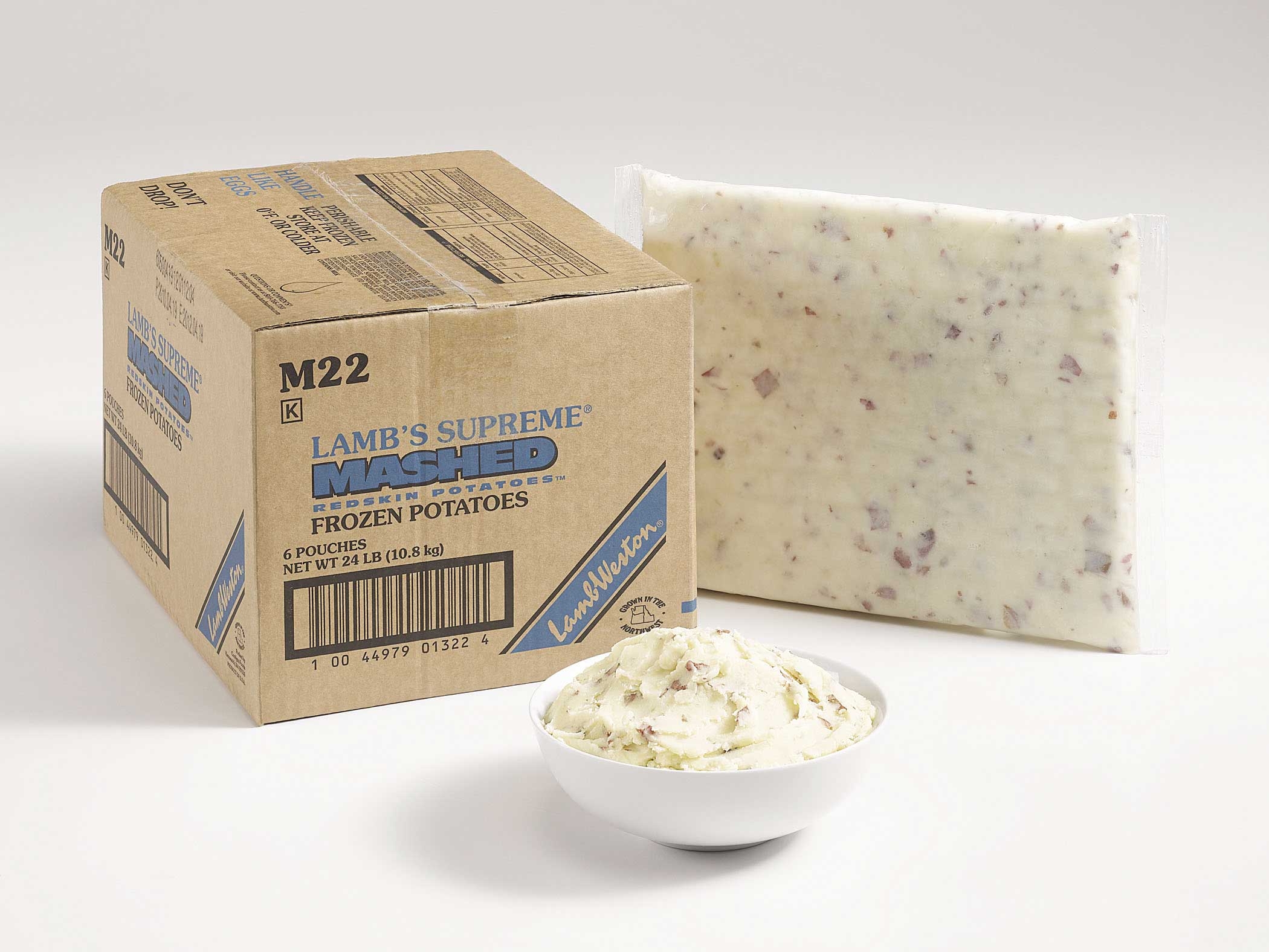 Lamb Weston Supreme Red Skin Mashed Potato, 4 Pound -- 6 per case.