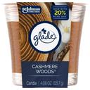 Glade Cashmere Woods Candle, 4.08 Ounce - 6 per case