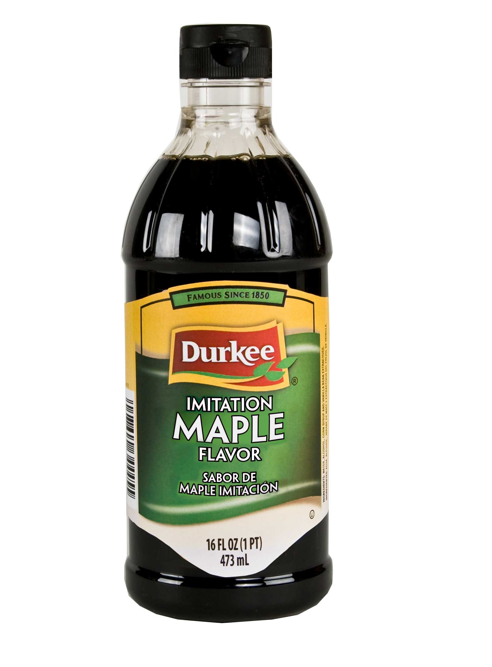 Durkee Imitation Maple Extract - 16 oz. bottle, 6 per case