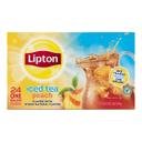 Lipton Iced Tea Bags Peach Unsweetened, 1 gallon -- 48 per case
