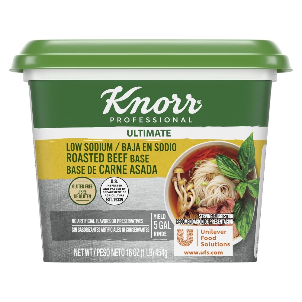 Knorr Professional Ultimate Low Sodium Beef Stock Base, 1 pound -- 6 per case