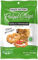 Pretzel Crisps Garlic Parmesan Chips, 3 Ounce -- 8 per case.