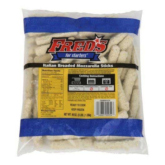 Freds Italian Breaded Mozzarella Cheese Stick, 3 Pound -- 4 per case