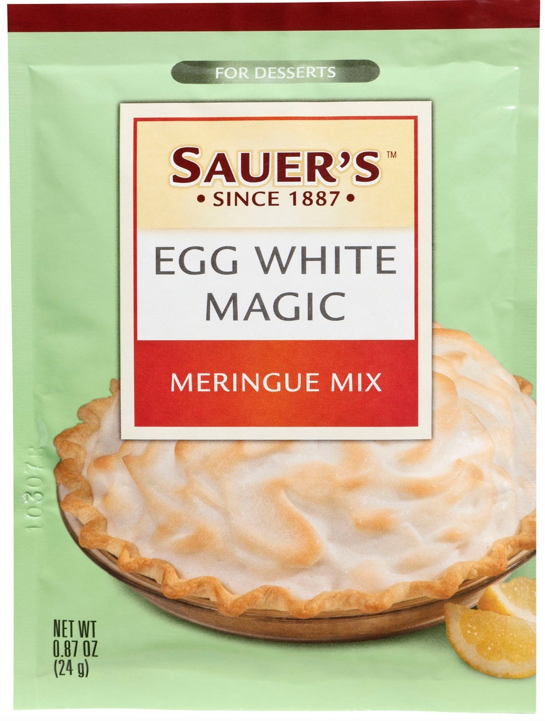 Sauer's Egg White Magic Meringue Mix, 0.87 Ounce -- 24 per case