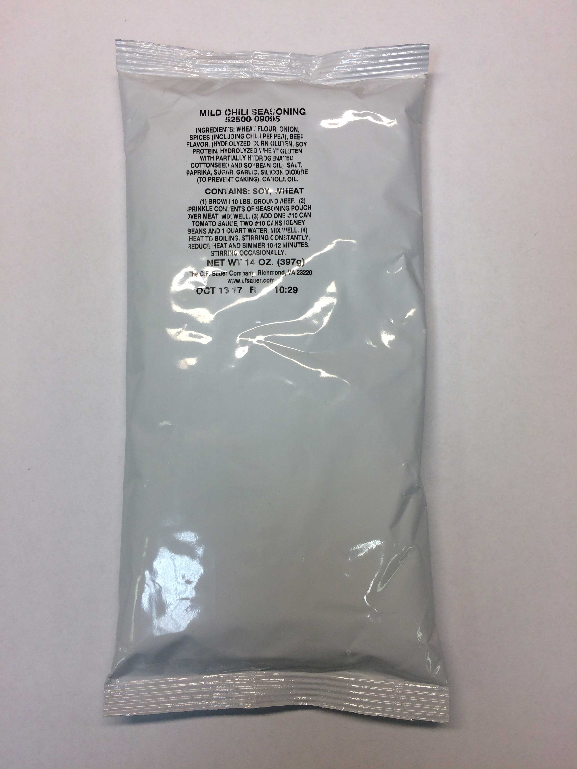 C.F. Sauer Foods Mild Chili Seasoning, 15 Ounce -- 6 per case.