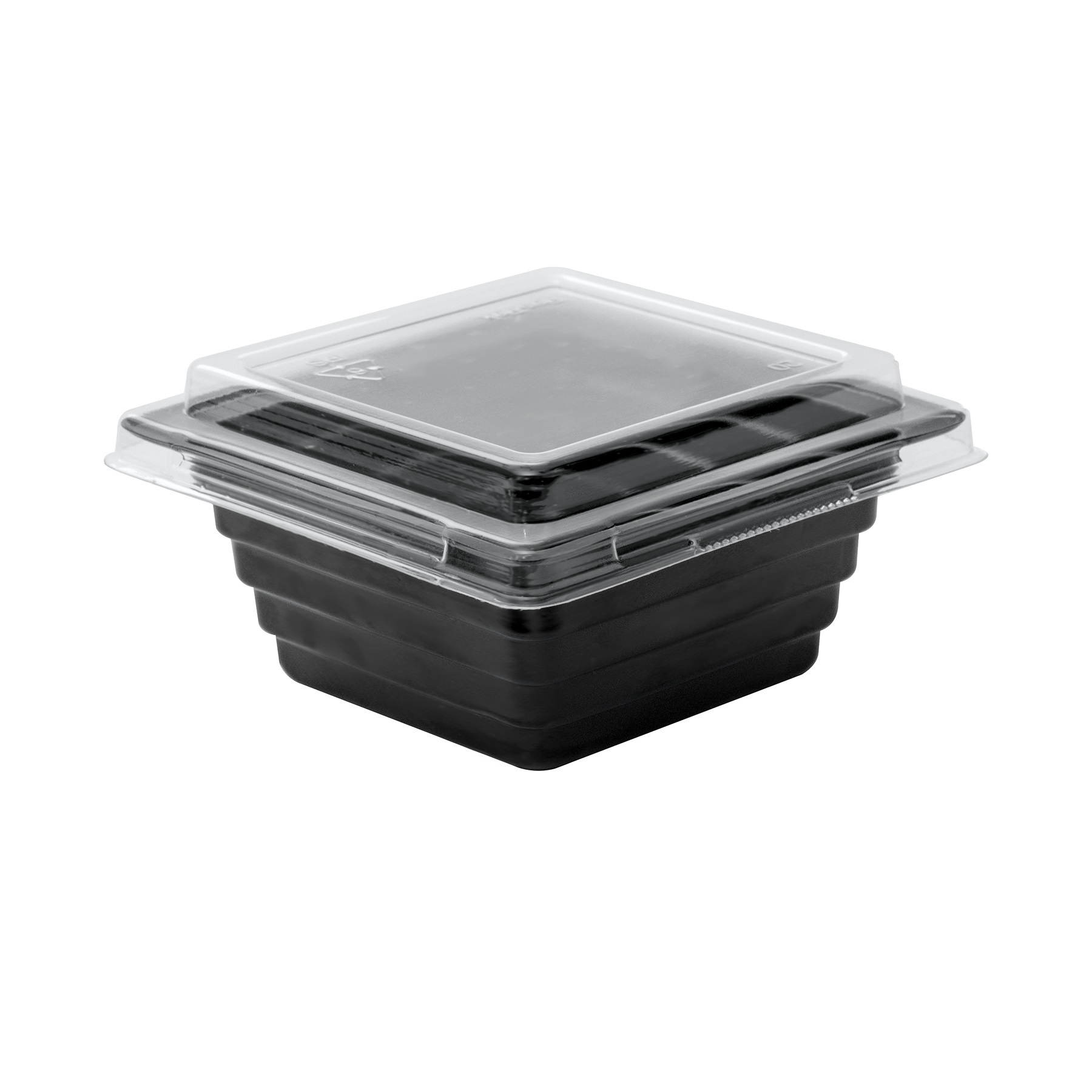 Par Pak Plastic Clear Universal Flat Lid for 4 Ounce Offer vs Serve Trays -- 2500 per case.