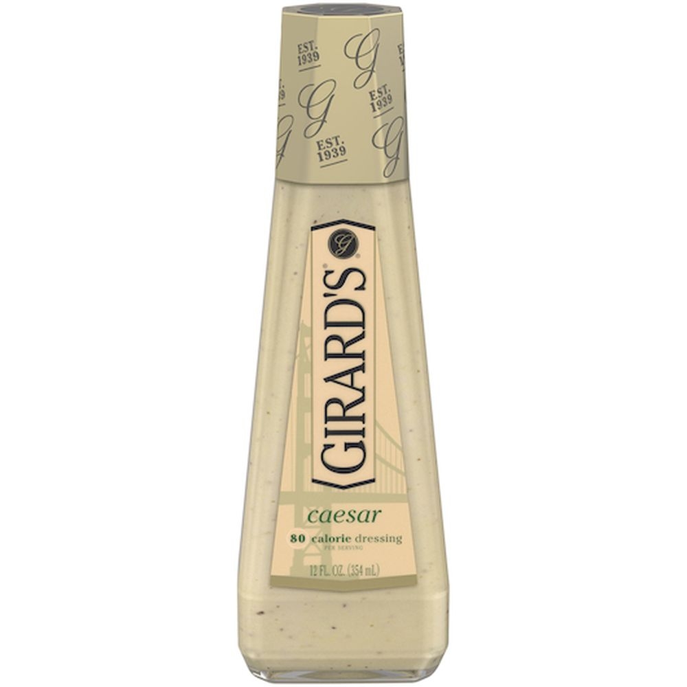 Girards Light Caesar Dressing Bottle, 12 Fluid Ounce -- 6 per case