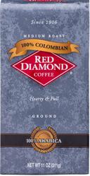 Red Diamond Columbian Ground Coffee, 11 Ounce Bag -- 12 per case